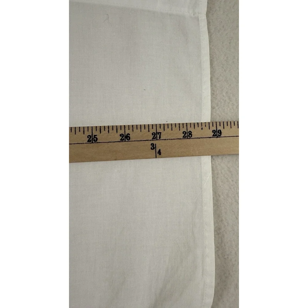 Cafe Curtain Set‎ Panels White Embroidered Lavender Cottage Shabby Farmhouse 4